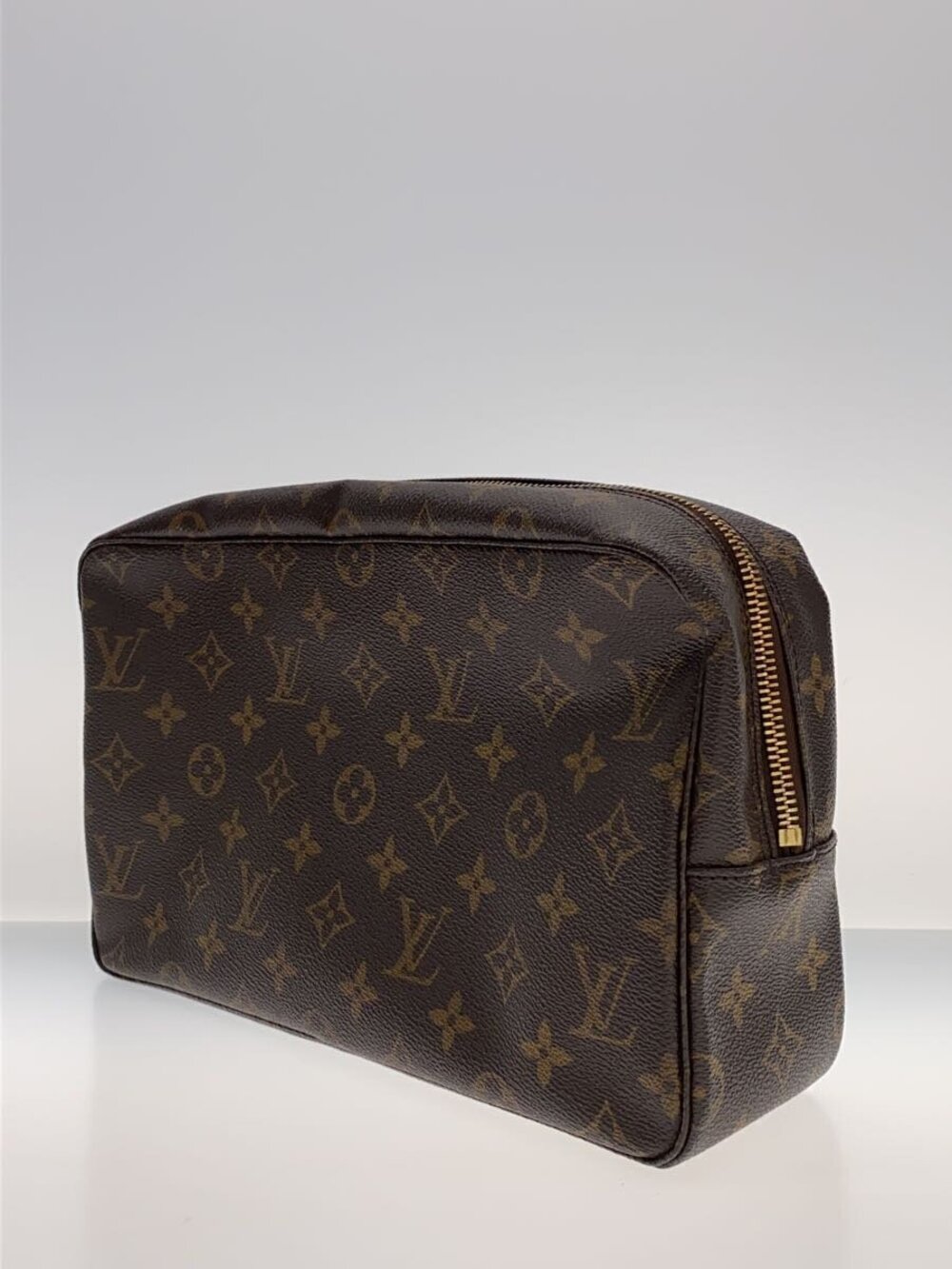 Louis Vuitton Brown Canvas Toilette Trousse Brown